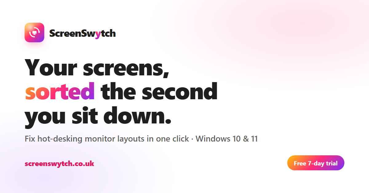 Как разработчик упростил настройку мониторов с помощью ScreenSwytch