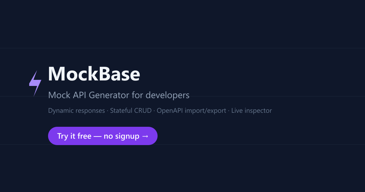 MockBase: инструмент для создания фейковых API за секунды
