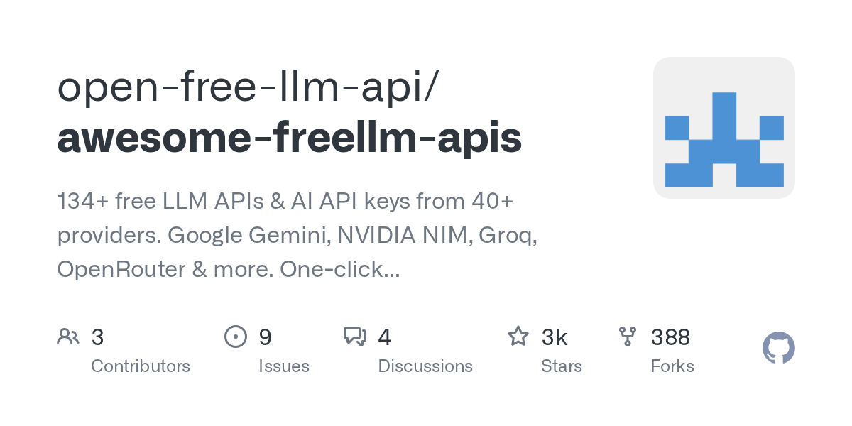 134+ бесплатных LLM API для разработчиков