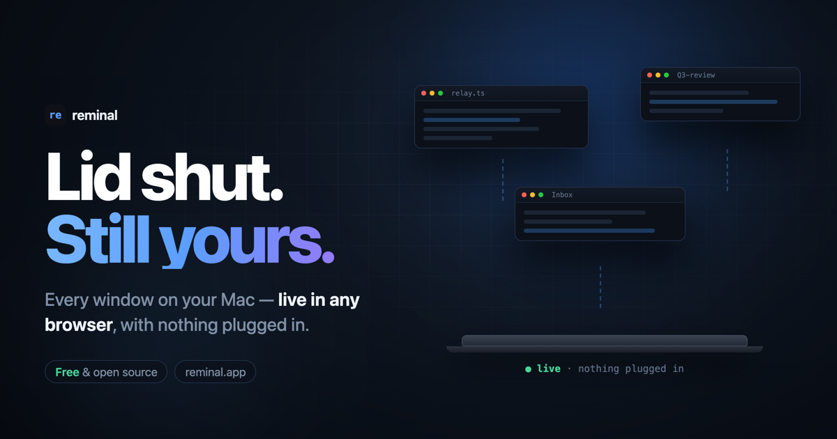 Reminal: управление AI-агентами с телефона в реальном времени