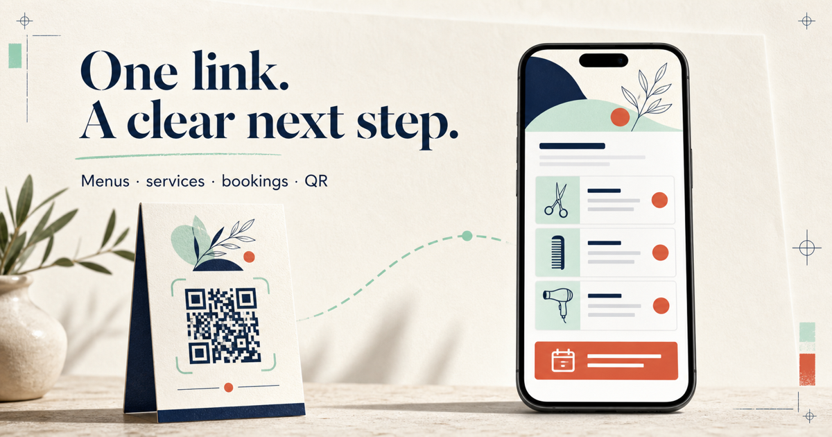 MenuMint: единая мобильная страница для локальных бизнесов