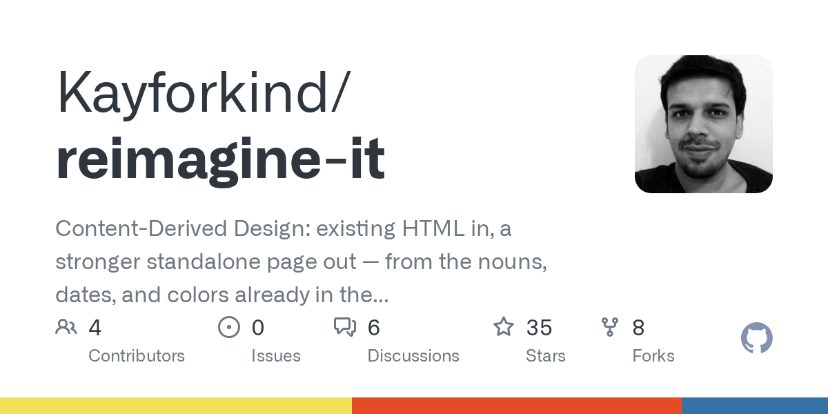 reimagine-it: инструмент для редизайна HTML на основе исходного контента