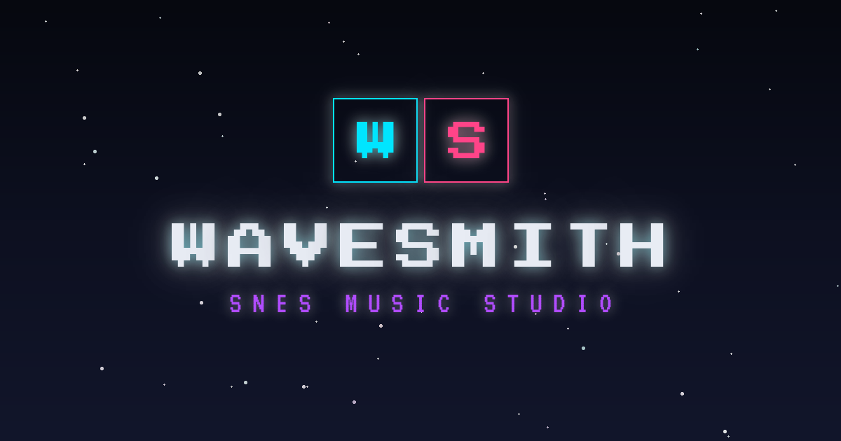 WaveSmith: браузерная студия музыки для SNES на основе SPC700
