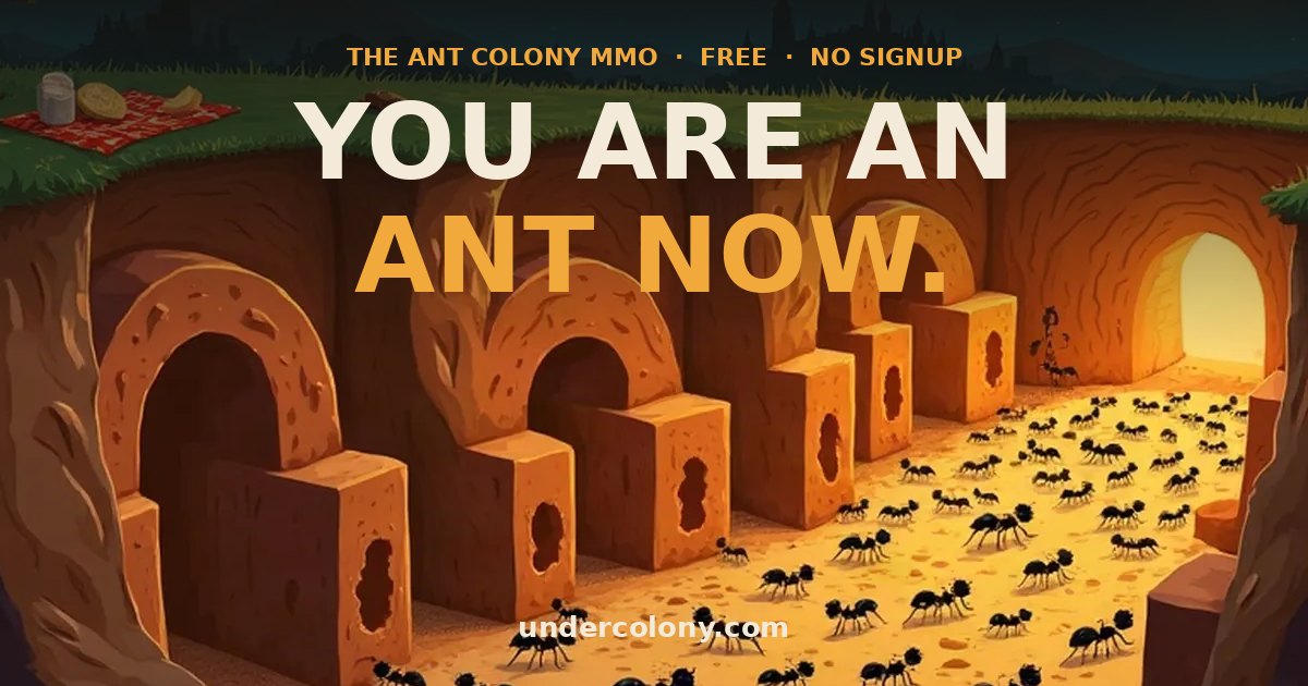 Погружение в мир муравьев: The ANT colony MMO