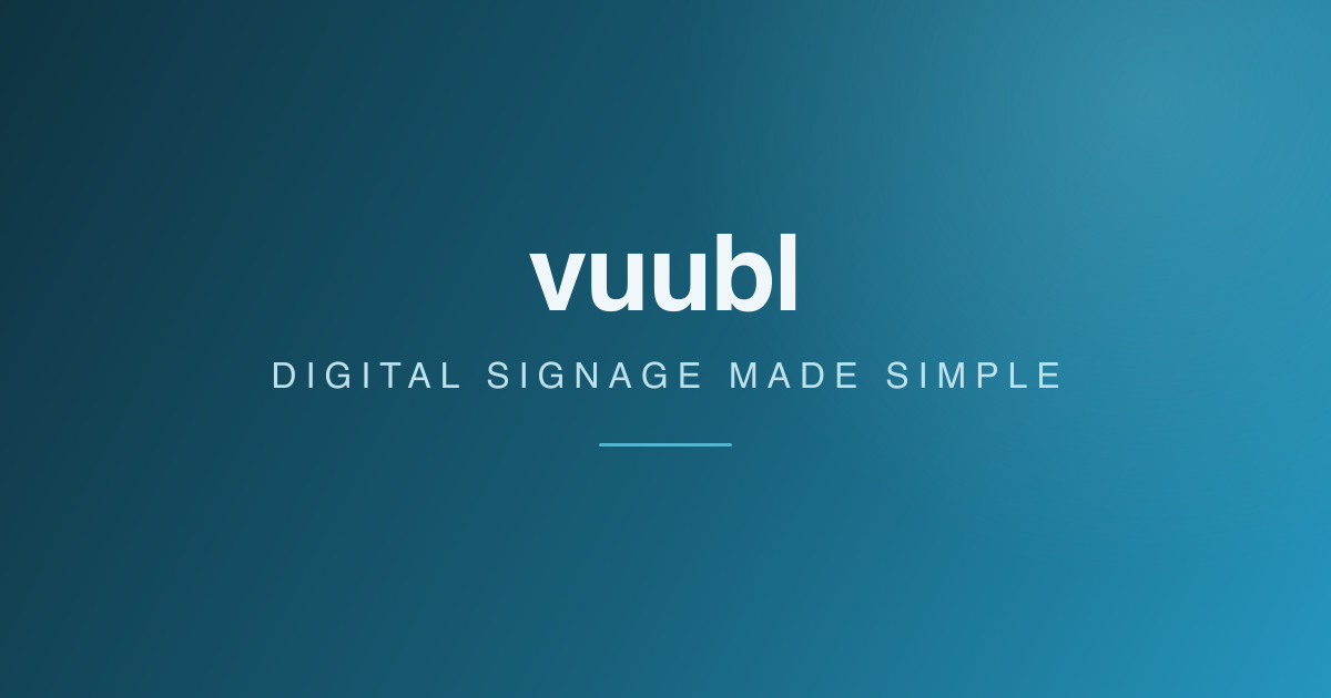 Vuubl: простой инструмент для управления цифровыми вывесками