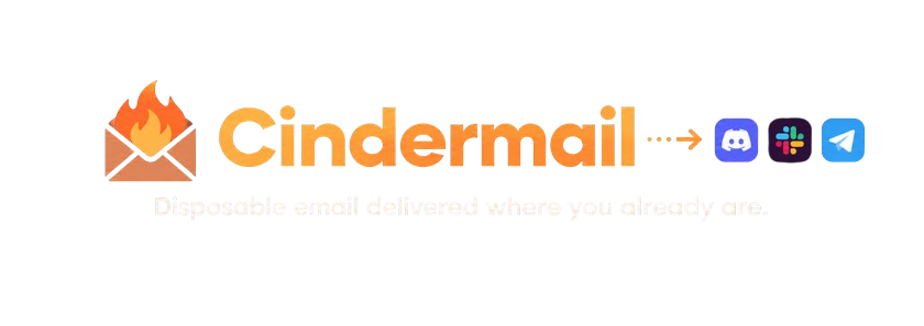 Cindermail: Сервис временных email-адресов для Discord, Telegram и Slack