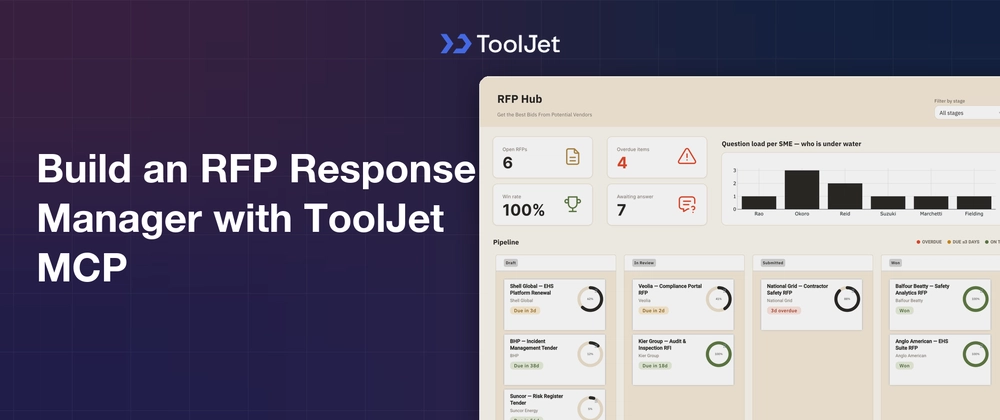 Создание менеджера ответов на RFP с ToolJet MCP