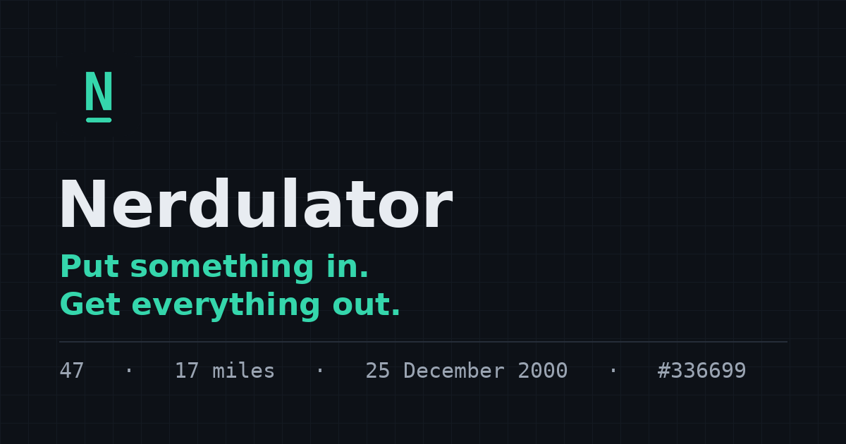 Nerdulator: сайт для расчётов и преобразований