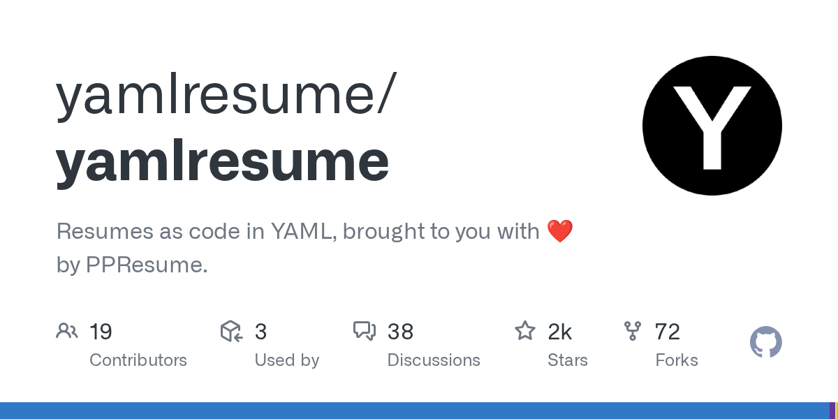 YAMLResume: компилятор резюме с поддержкой версионного контроля