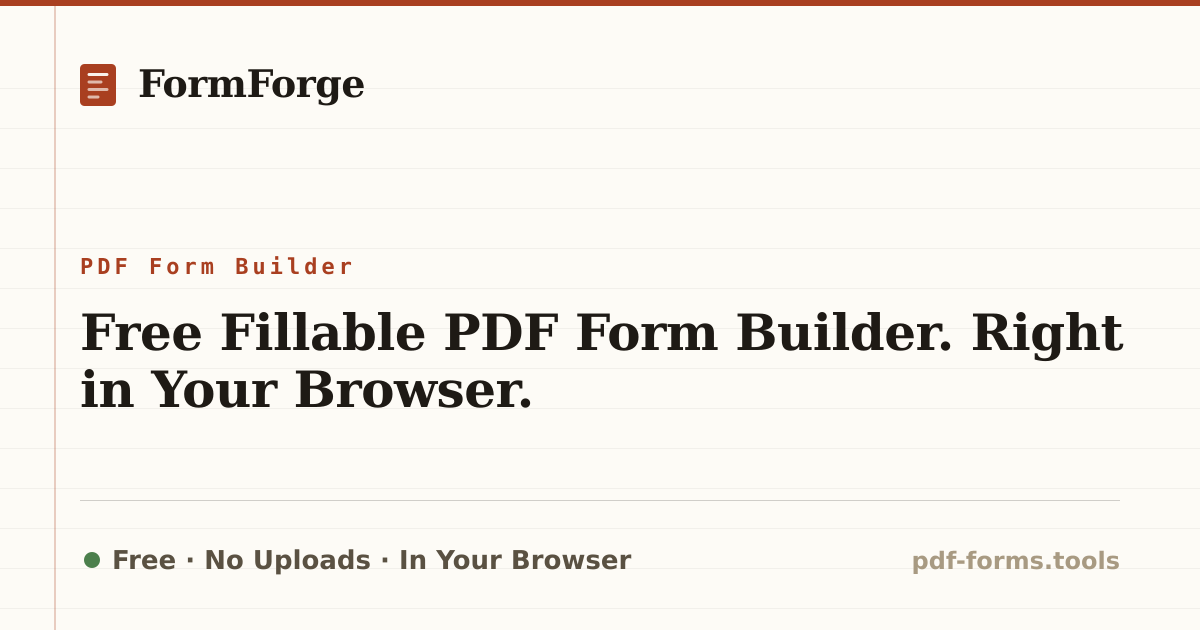 Бесплатный инструмент для заполнения PDF форм без скрытых платежей