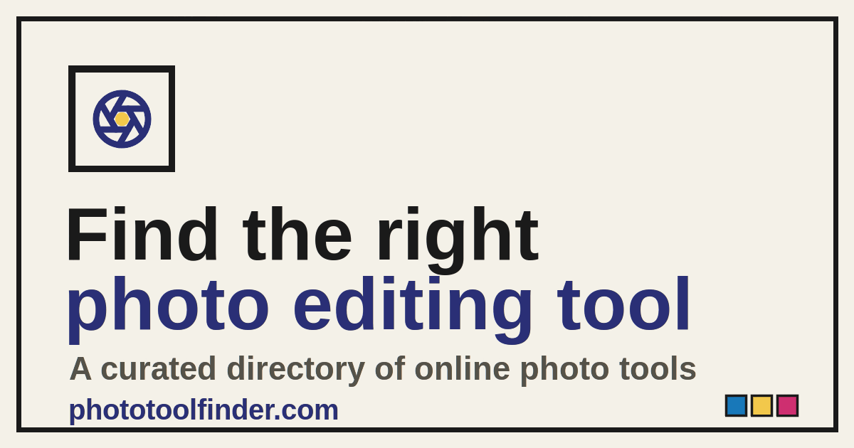 Создание PhotoToolFinder: директория для онлайн инструментов редактирования фото
