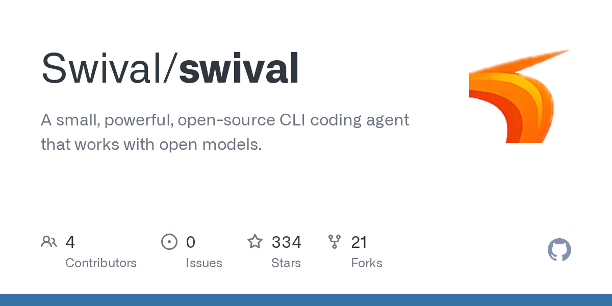 Swival: мощный CLI-агент для кодирования с открытыми моделями — проект из VibeCoding ленты