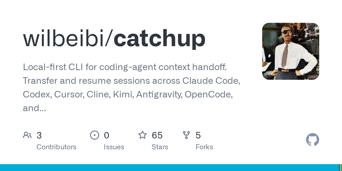 CatchUp: локальный CLI для передачи контекста между AI-агентами