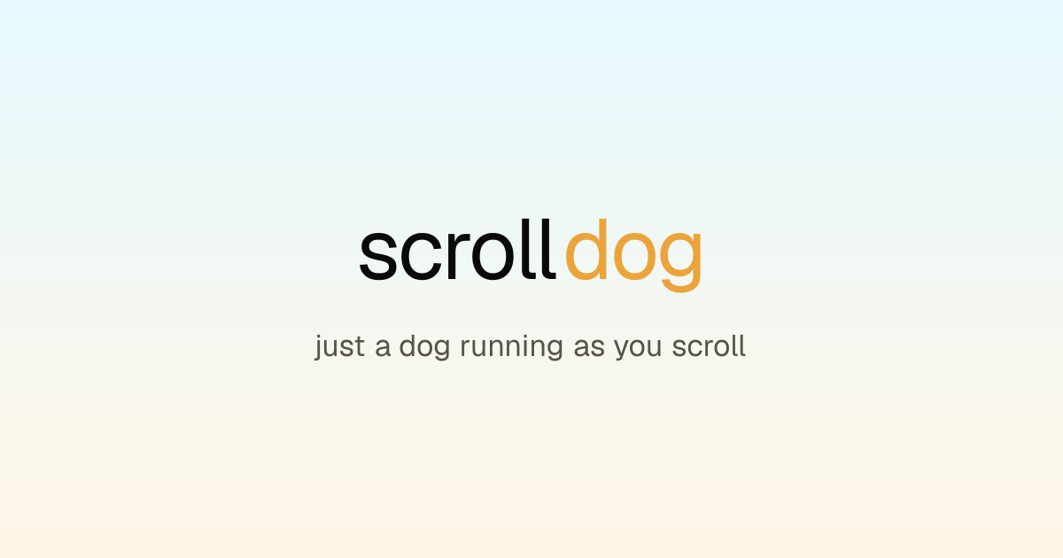 Расскажем о Chrome-расширении ScrollDog с милым щенком
