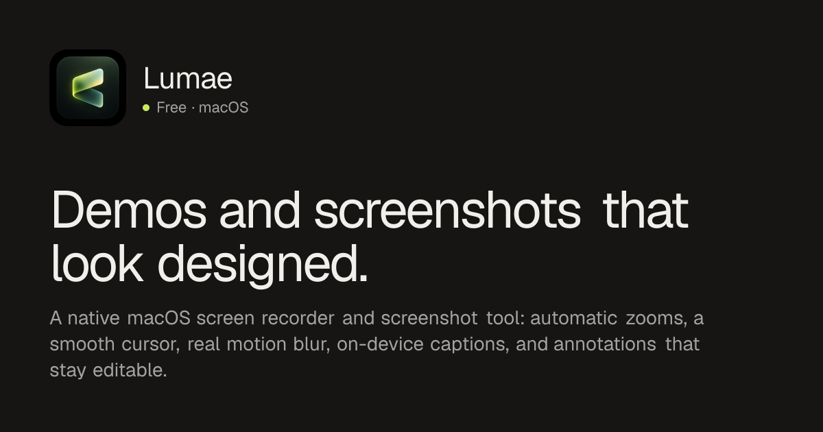 Создан бесплатный экранный рекордер для macOS с редактором