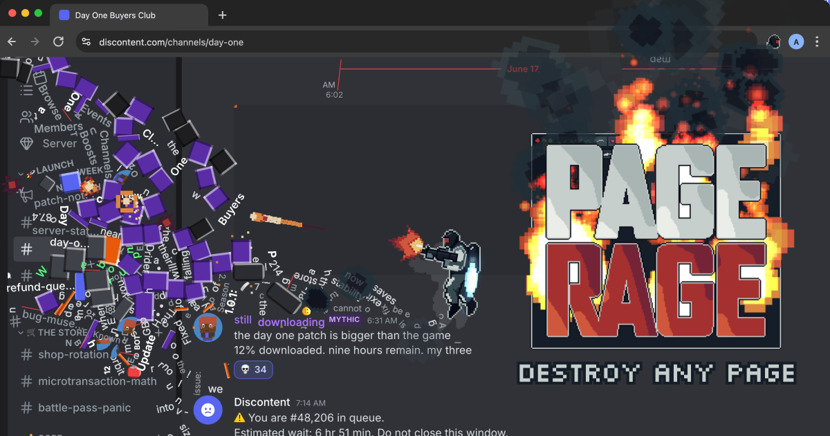 Page Rage: игра, позволяющая уничтожать любые веб-страницы