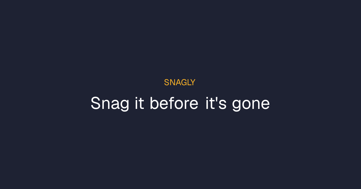 Как Snagly стал бесплатным трекером цен на eBay