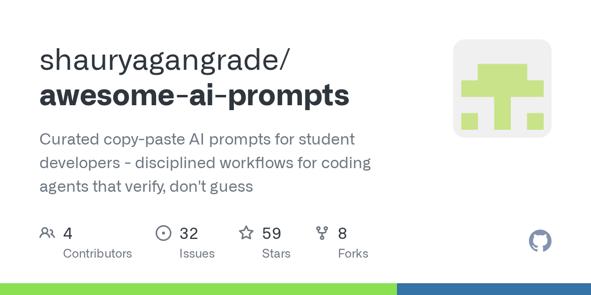 Curated AI Prompts for Student Developers