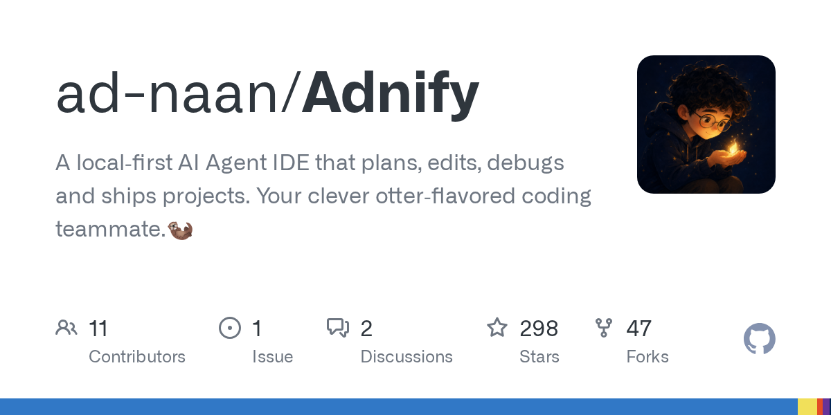 Adnify: локальный AI Agent IDE для планирования и отладки проектов