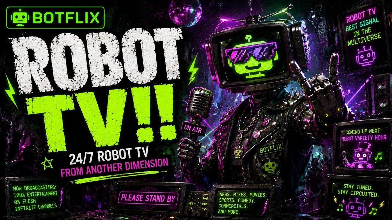 Botflix: 24/7 AI телевидение с автономным управлением ChatGPT