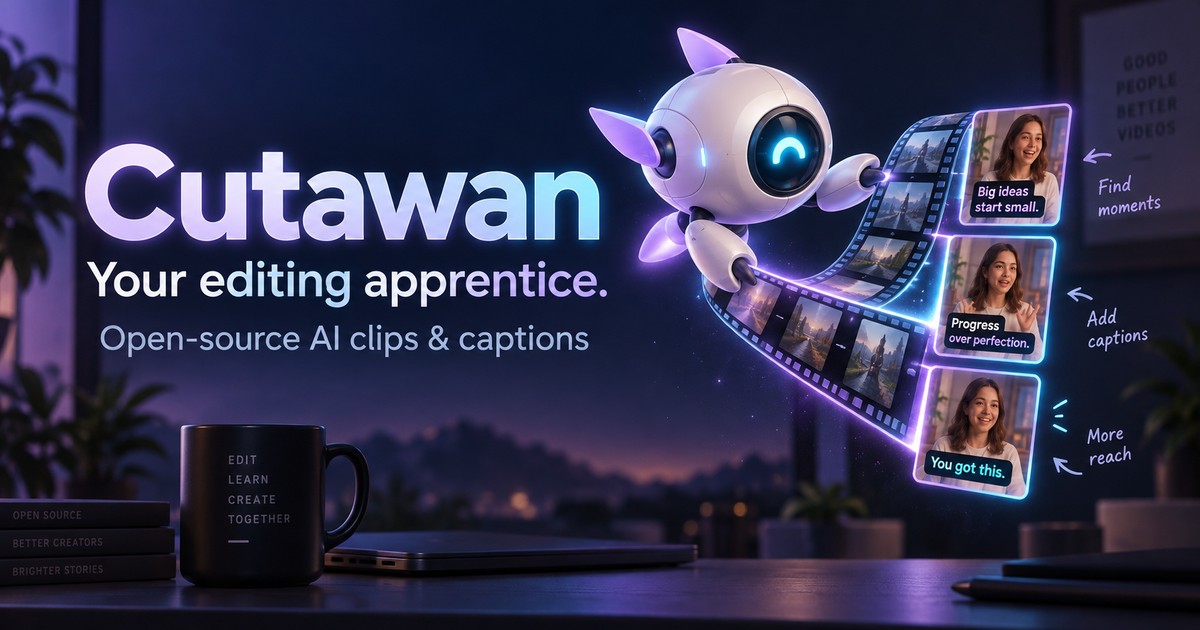 Cutawan: открытое приложение для редактирования длинных видео