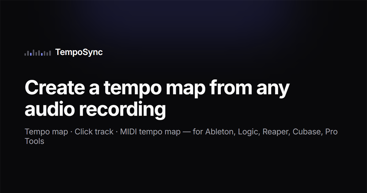 TempoSync: инструмент для создания синхронизированных клик-треков