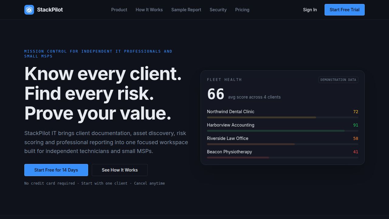 StackPilot: решение для IT-специалистов по управлению клиентами и оборудованием