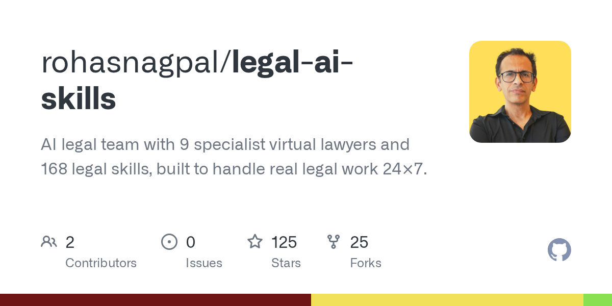 vCLO: бесплатная AI-правовая команда с 168 юридическими навыками