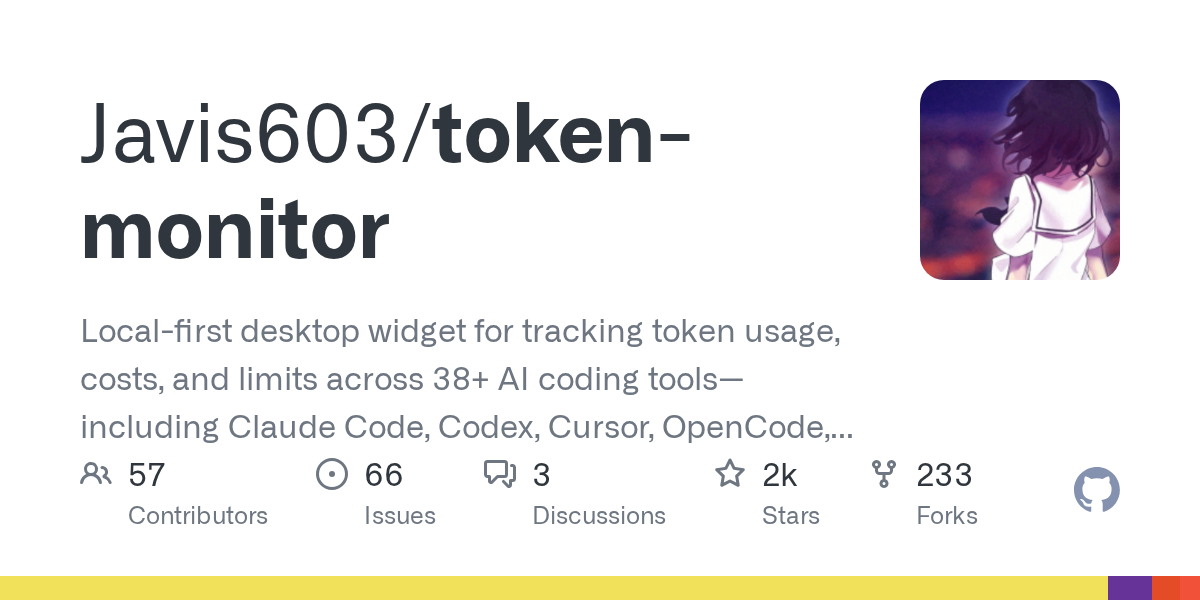 Token Monitor: отслеживайте использование токенов в AI-инструментах