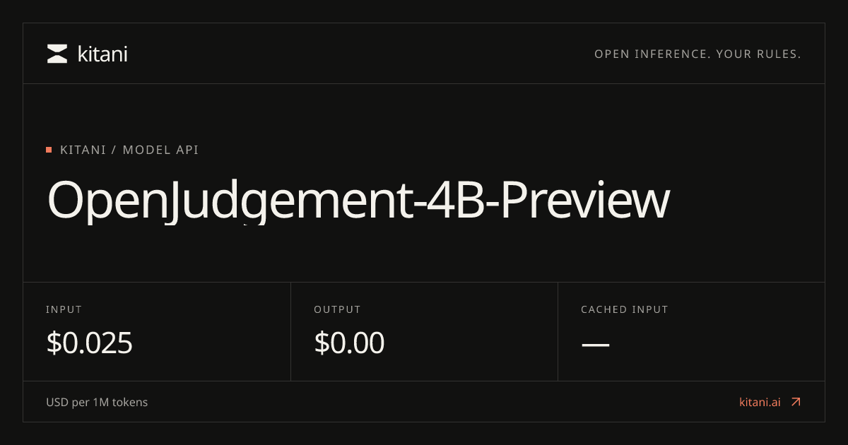 OpenJudgement-4B: альтернативная модель для классификации и оценок