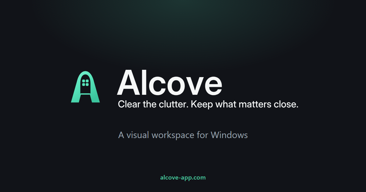 Alcove: бесплатное рабочее пространство для Windows