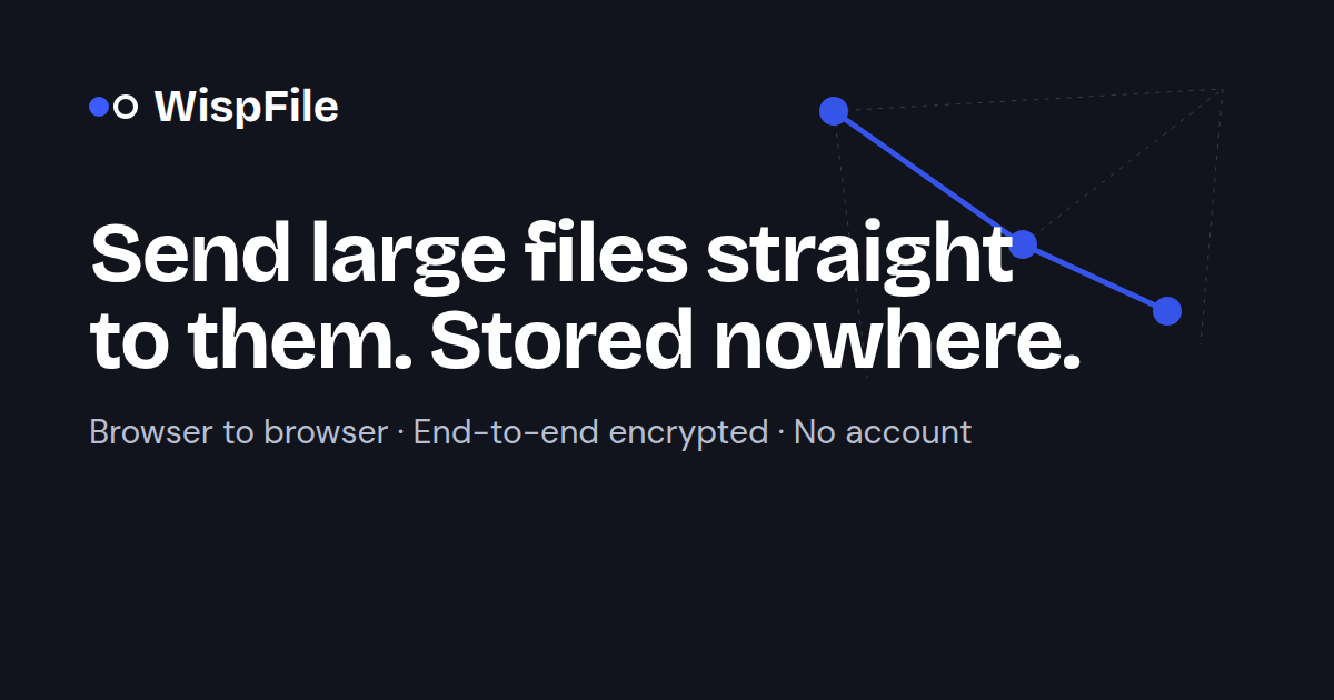 WispFile: моментальный обмен файлами без ожидания загрузки