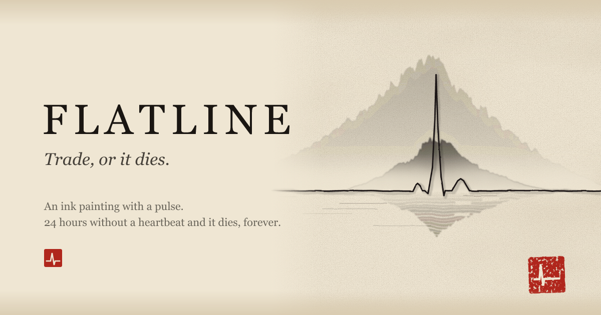FLATLINE: живая картина, которая умирает без торговли