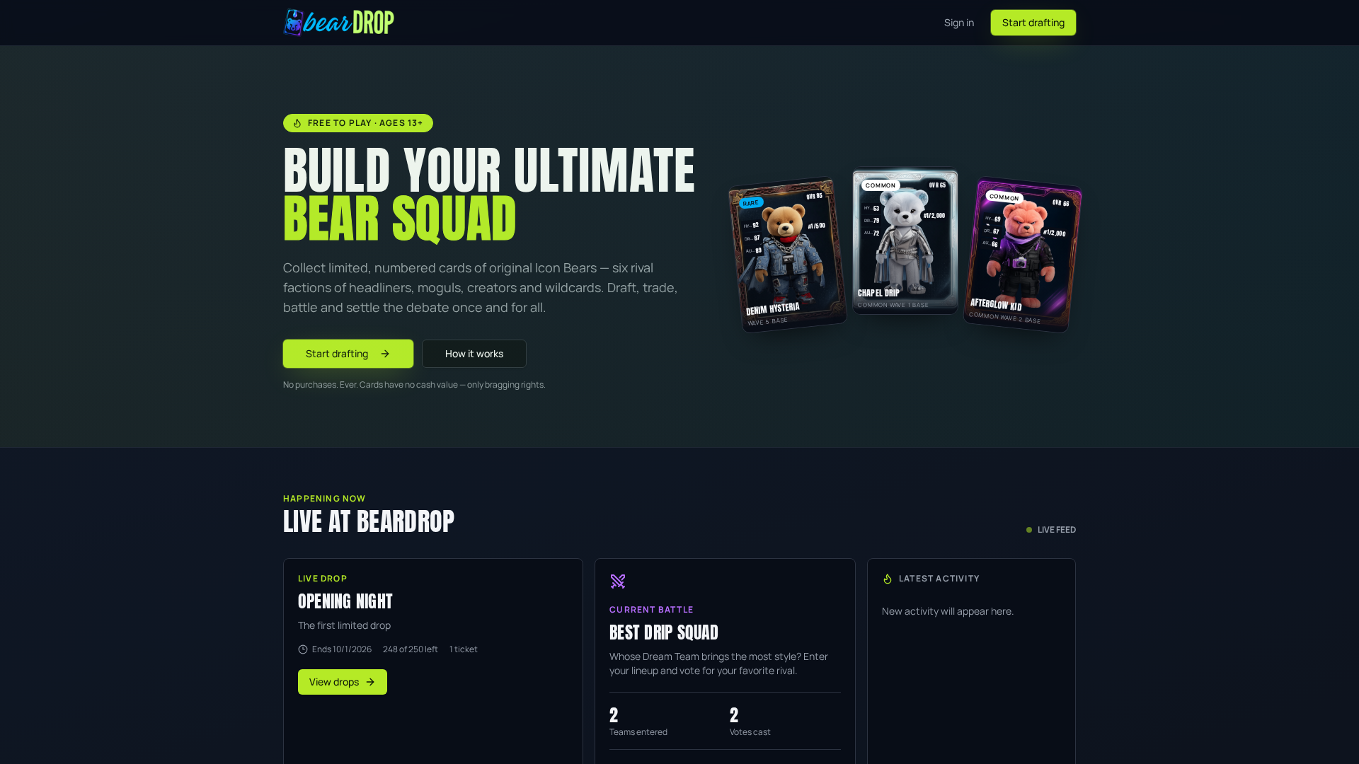 Bear Drop: бесплатная игра с коллекционными медведями