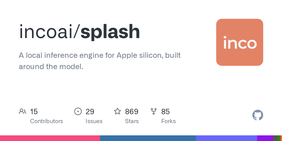 Splash 1.1.0: поддержка GGUF и MLX для локальной инференции