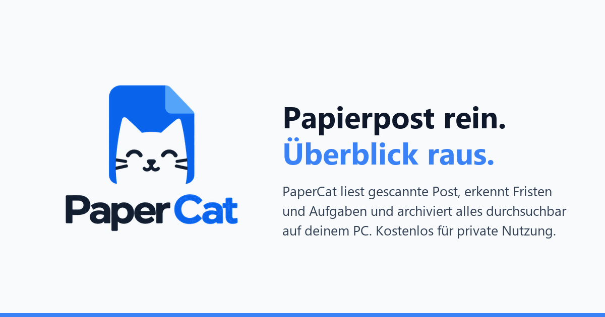 PaperCat: приложение для обработки бумажной почты на Windows