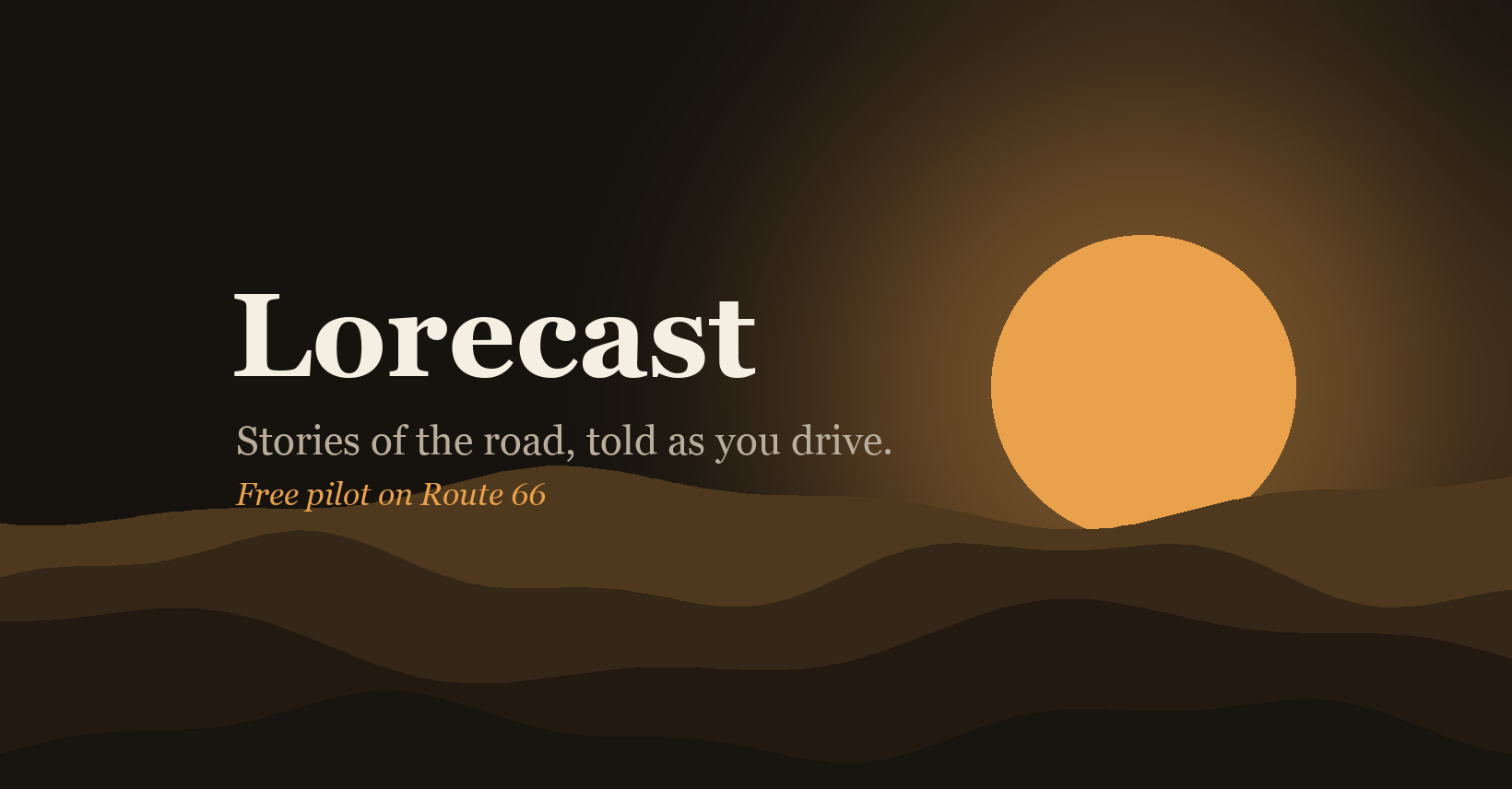 Lorecast: аудиорассказы для дороги с GPS-навигацией