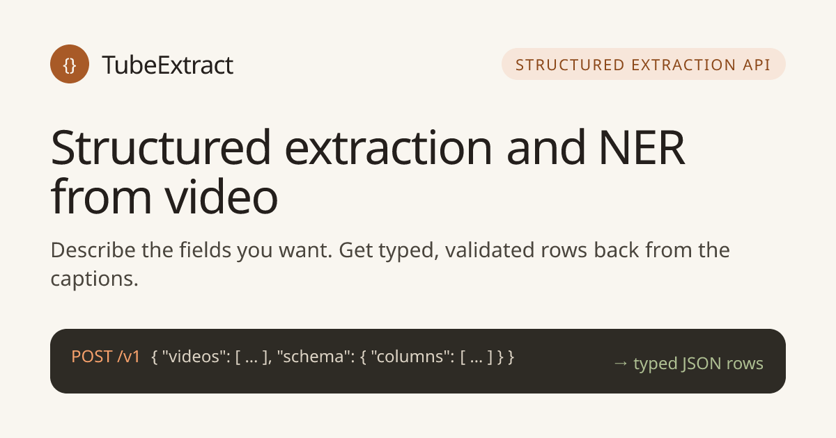 TubeExtract: извлечение данных из YouTube видео за 30 секунд