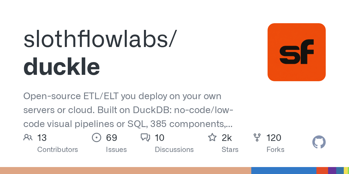 Duckle — Open-source ETL и ELT инструмент на DuckDB
