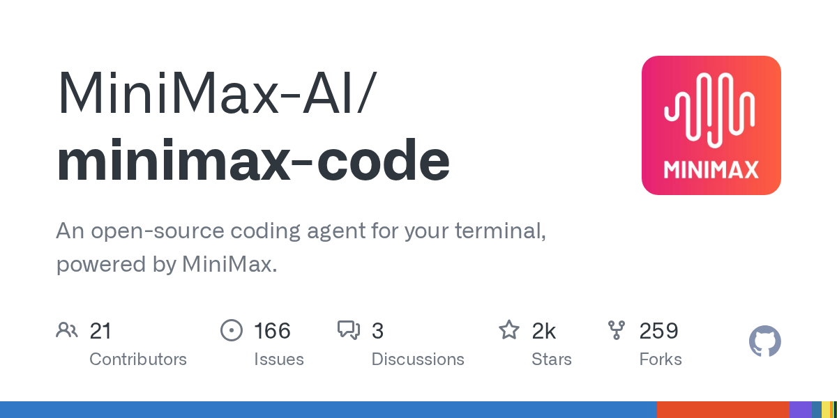 MiniMax Code теперь с открытым исходным кодом и поддержкой M3.1