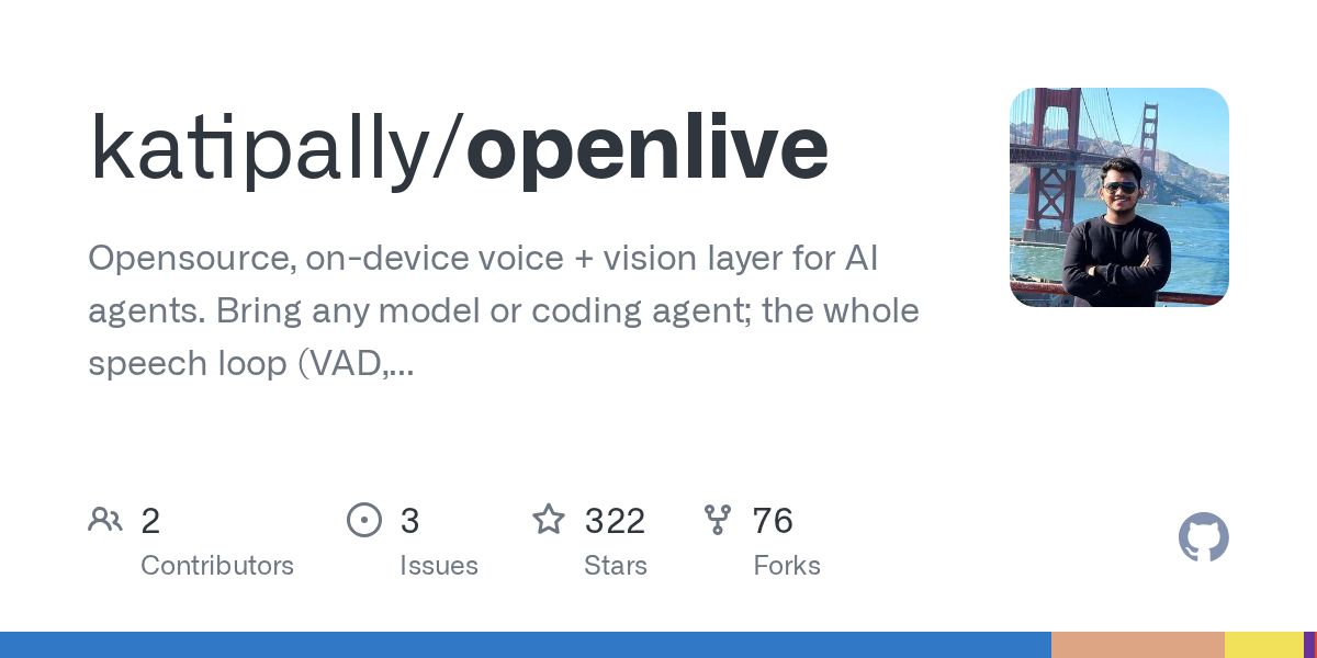 OpenLive: Открытый голосовой и визуальный слой для AI-агентов