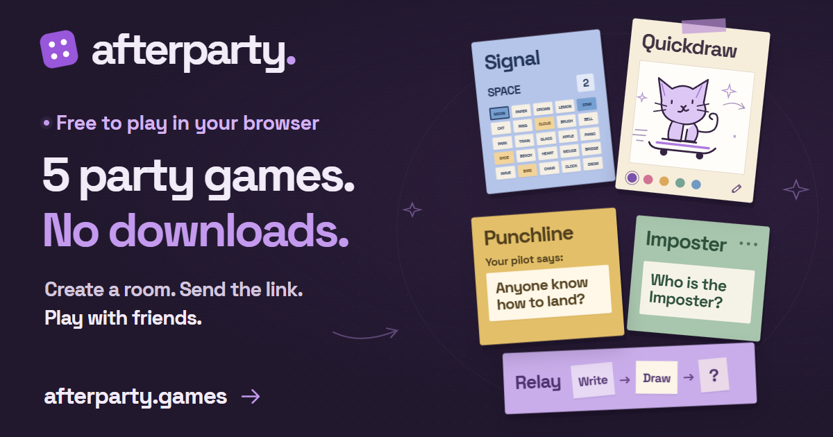 Как Afterparty превратился из веб-игры в активность Discord