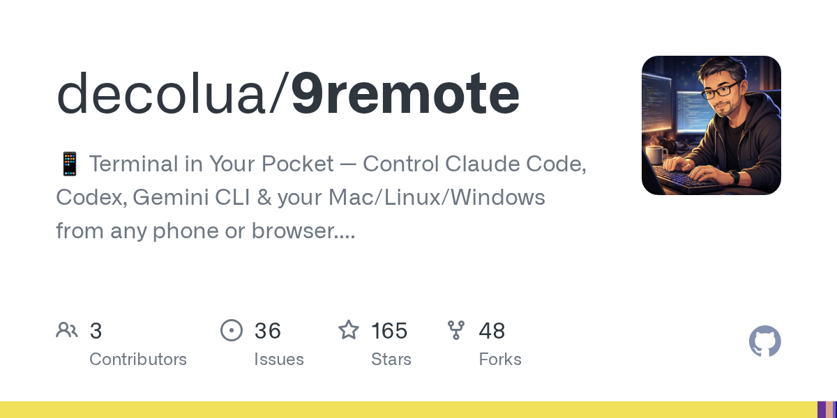 9remote: Terminal в вашем кармане для управления AI и ПК