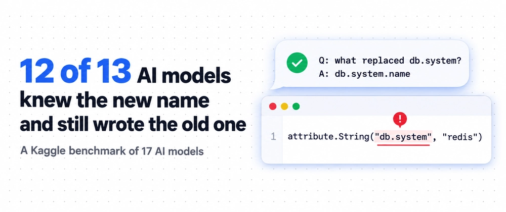 AI Benchmarking: 12 из 13 моделей не обновили названия OpenTelemetry