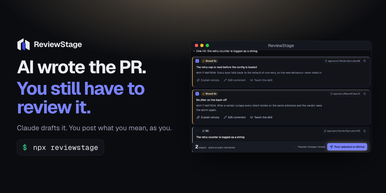 Как разработчик упростил ревью PR с помощью Claude и ReviewStage
