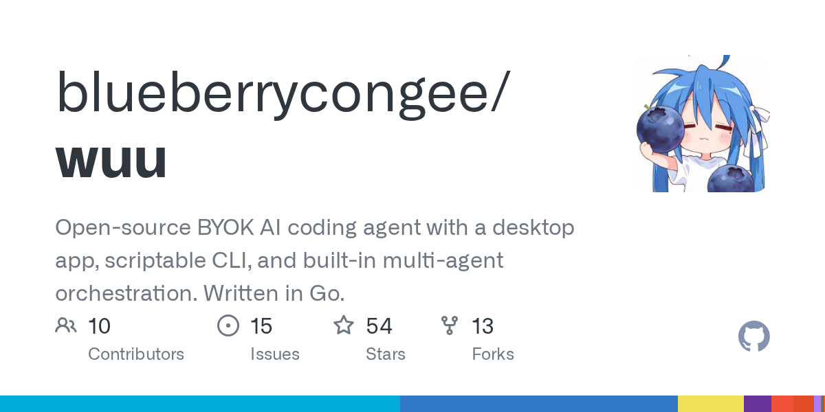 wuu: Open-source AI Coding Agent with Multi-Agent Orchestration