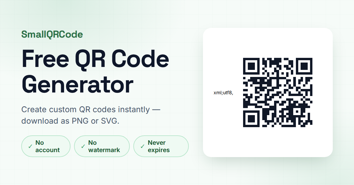Бесплатный генератор QR-кодов без аккаунта и водяных знаков