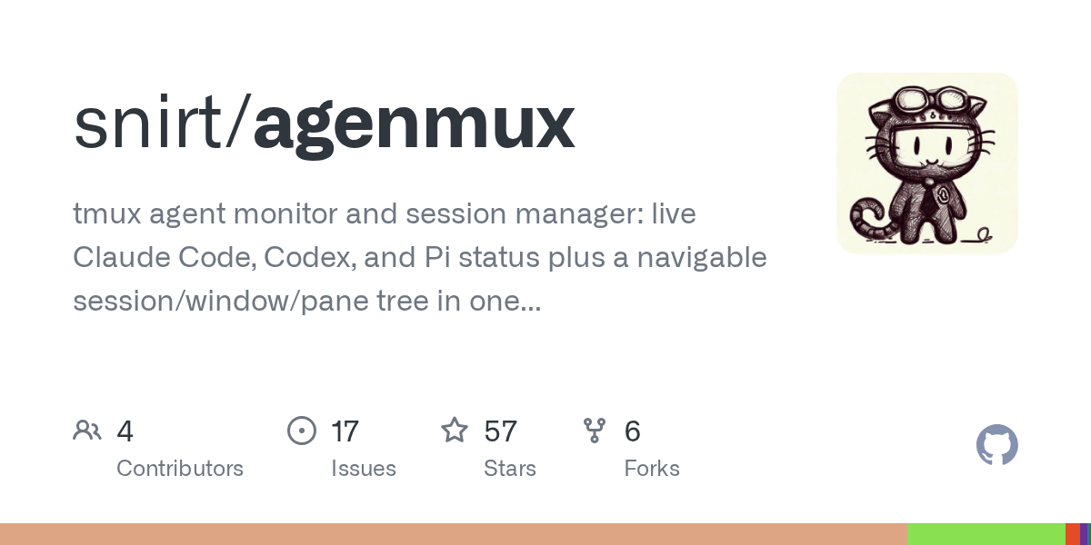agenmux: Удобный менеджер сессий для tmux с поддержкой AI-агентов