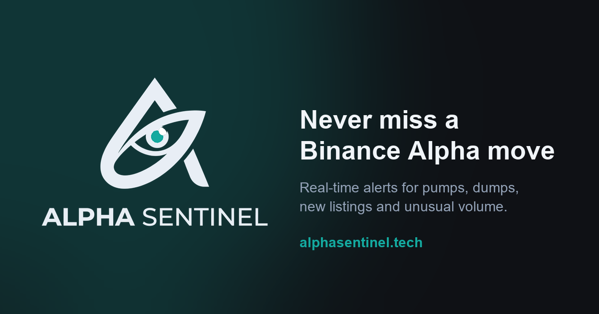 Alpha Sentinel: приложение для оповещений о токенах Binance Alpha