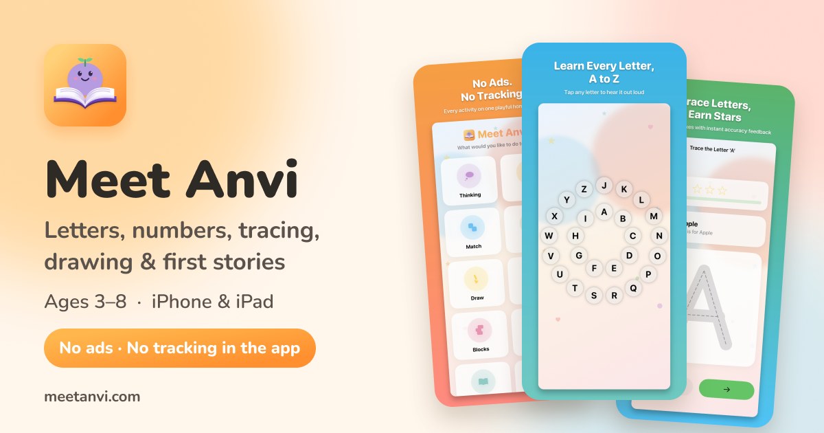 Как разработчик создал приложение для обучения детей Anvi
